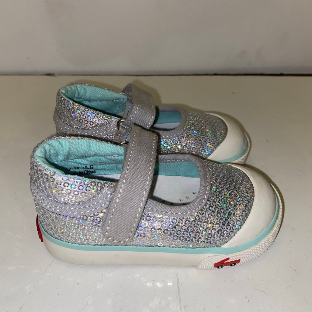 See Kai Run, Marie Sneakers for Kids, Silver Sequins, Toddler 5